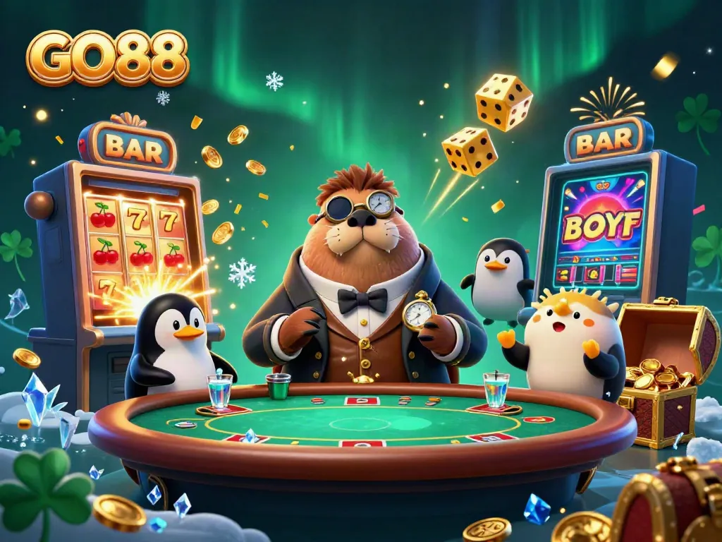 GO88 invites players to an exhilarating underwater poker scene with unique characters and vibrant game elements.