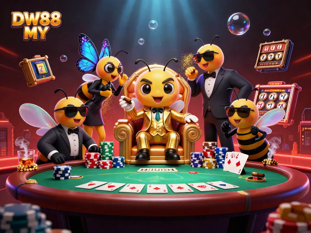 Experience the excitement of DW88 MY casino games, showcasing vibrant characters and dynamic elements.