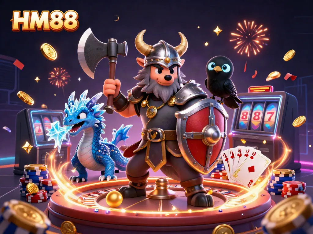Engage in thrilling gameplay as HM88 champions a vibrant casino adventure with dynamic characters.