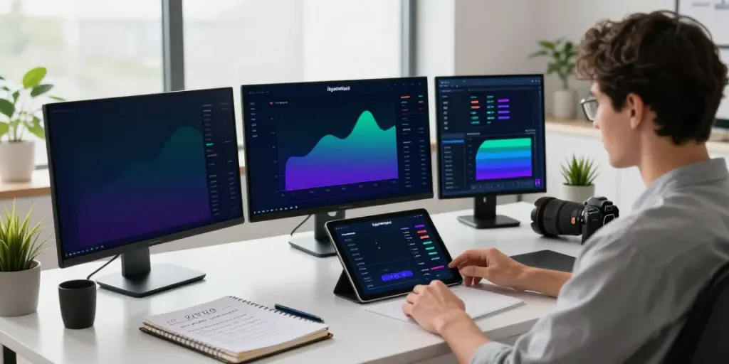 Kinetiq HYPE financial technology workspace with liquid staking dashboards and performance metrics.