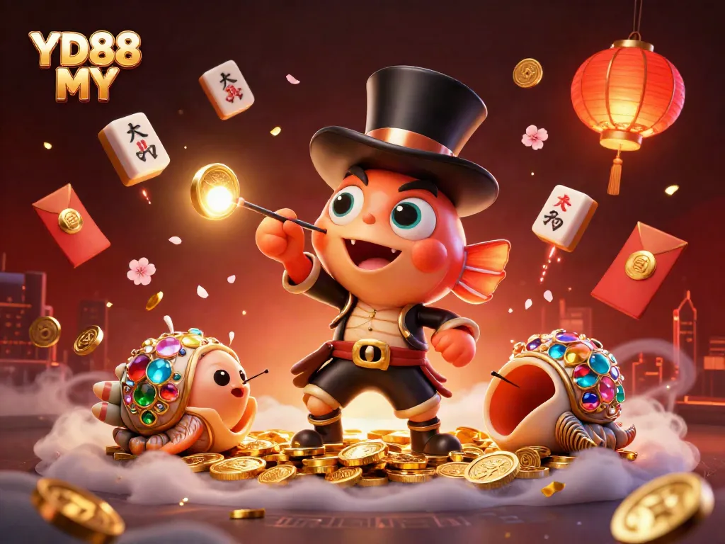 Enjoy thrilling betting with YD88 MY, featuring vibrant characters in a dynamic casino scene.
