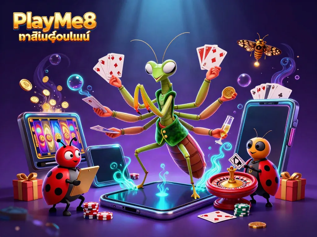 เล่น PlayMe8 คาสิโนออนไลน์ ด้วยกราฟิกที่เต็มไปด้วยรายละเอียดและสีสันสดใส