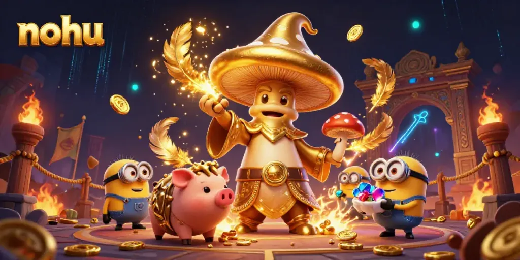 Experience the thrill of nohu with a magical 3D casino scene featuring enchanting characters and dynamic elements.