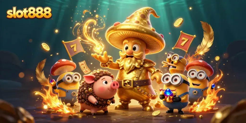 Experience thrilling gameplay at slot888 with golden treasures and magical wizards.