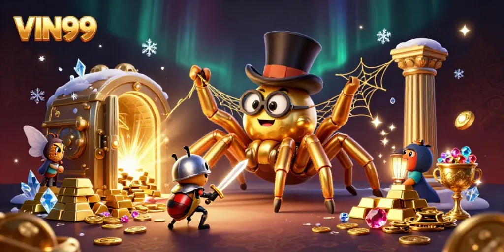 Experience thrilling gameplay at VIN99 with vibrant casino elements in a stunning scene.