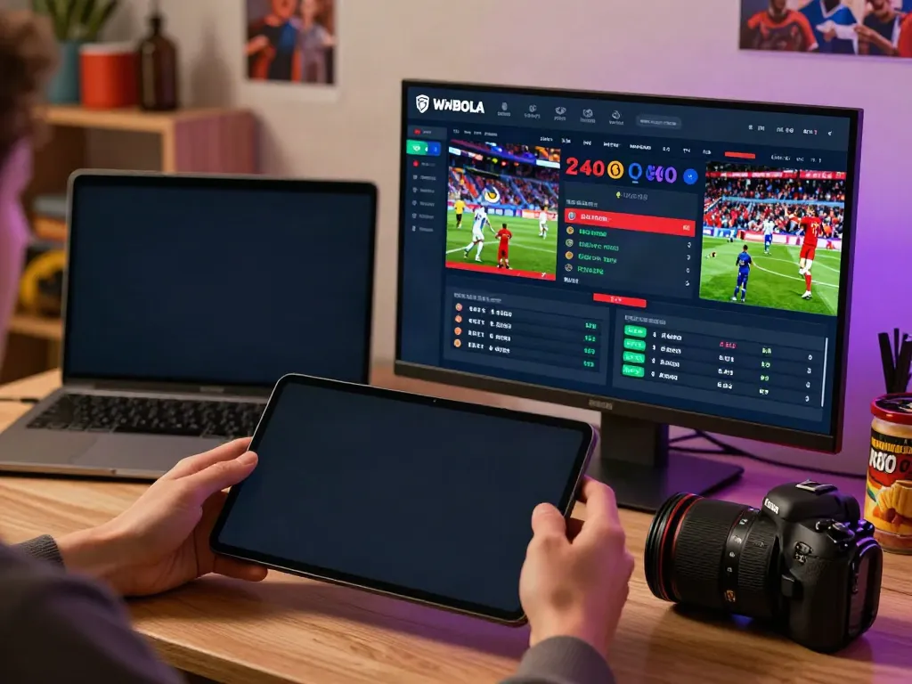 WWBOLA betting environment with user analyzing high odds on sports