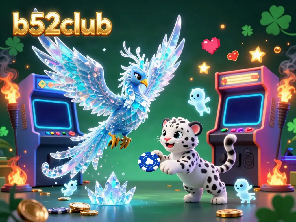 Engage in thrilling gameplay at b52club with vibrant 3D casino elements and enchanting characters.