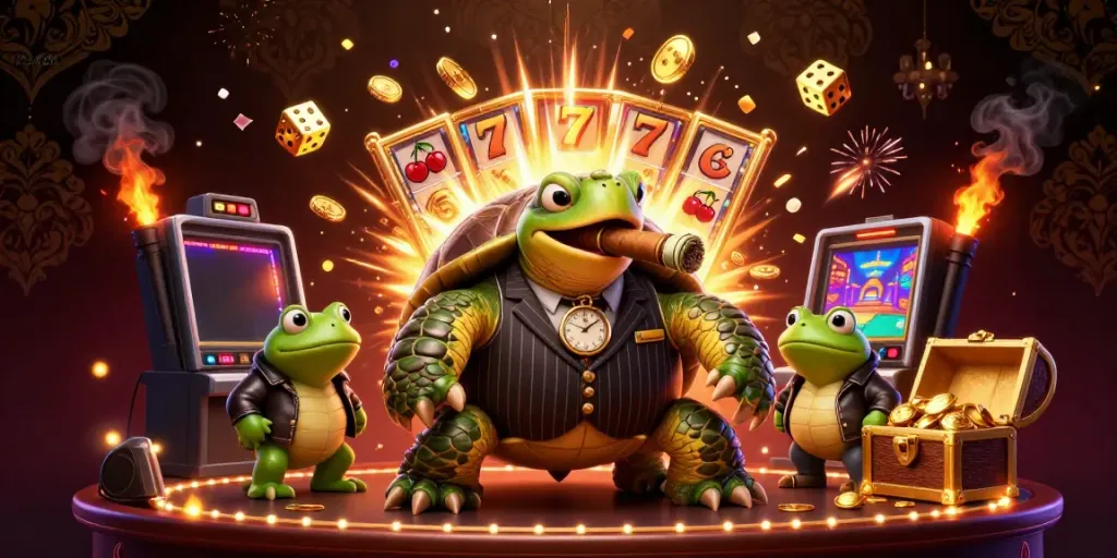 Lead Roedl inspires winning strategies in a vibrant casino scene with unique 3D characters.