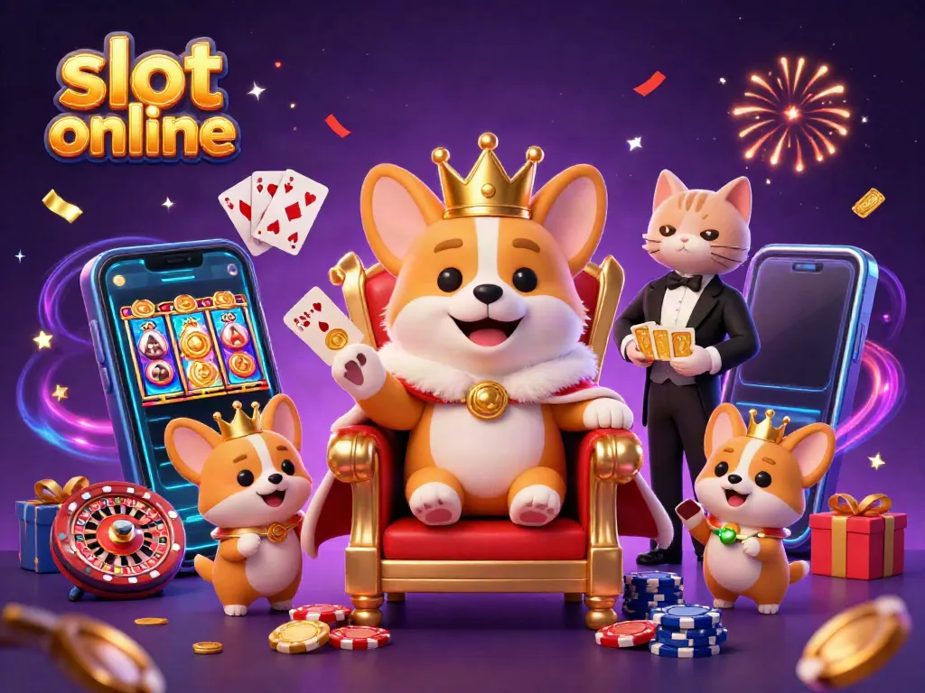 Experience thrilling slot online adventures with a royal corgi and magical gaming elements.