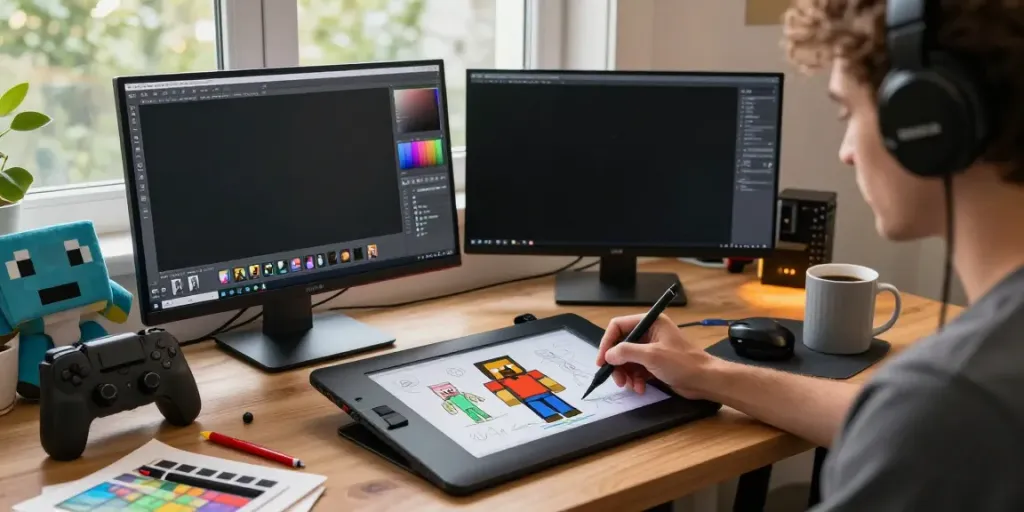 Personal workspace focusing on skin toto Minecraft designs and character customization.