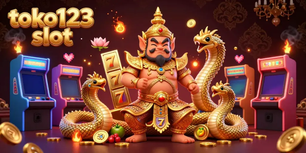 Spin and win with the vibrant atmosphere of toko123 slot amidst a magical 3D illustration.